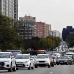 Atasco en Valencia por las restricciones de entrada y salida acordadas por el Gobierno valenciano durante el segundo estado de alarma
