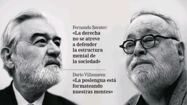 Darío Villanueva y Fernando Savater