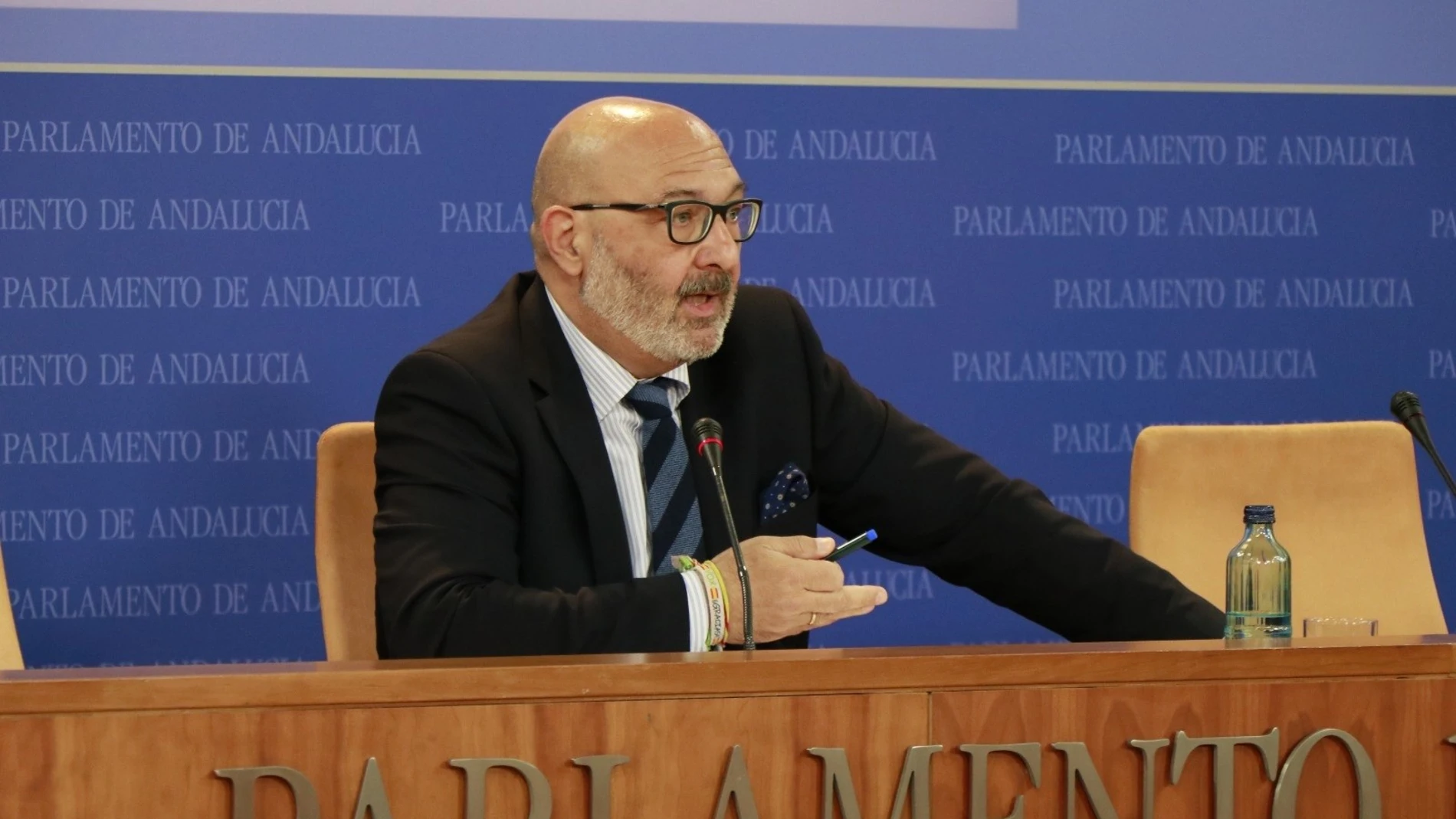 El portavoz de Vox en el Parlamento de Andalucía, Alejandro Hernández, en una imagen de archivo