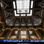 Interior del edificio de la Bolsa de Madrid