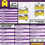 Cartel publicado por la comisión 8-M con las movilizaciones convocadas para el domingo y el lunes
