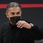Sergio Scariolo, en un partido de esta temporada con los Raptors