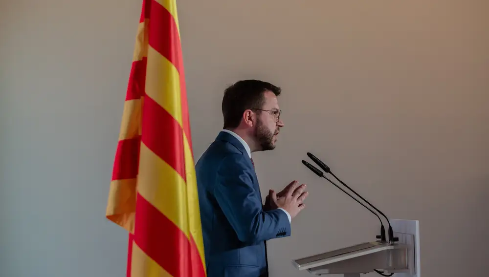 El vicepresidente de la Generalitat en funciones y candidato de ERC a la Presidencia, Pere Aragonès