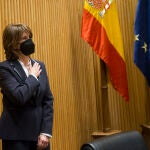La fiscal General del Estado Dolores Delgado , comparece ante la comisión de justicia del Congreso de los diputados