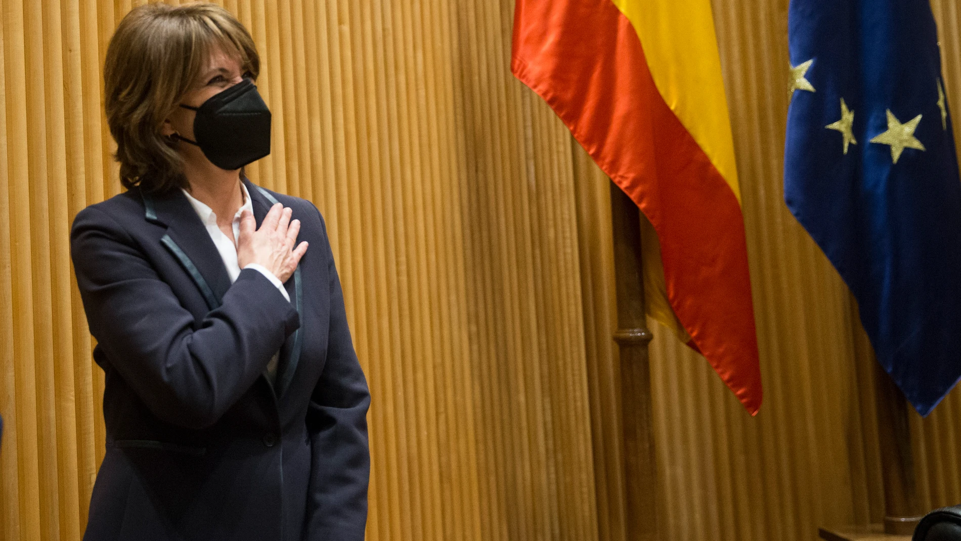 La fiscal General del Estado Dolores Delgado , comparece ante la comisión de justicia del Congreso de los diputados