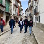 La presidenta del PPCV, Isabel Bonig, hoy durante su visita a Morella (Castellón)