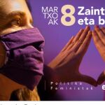Cartel publicado por EhBildu para animar a participar en el 8-M