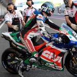 Álex Márquez, en los test de Qatar