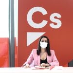La presidenta de Ciudadanos, Inés Arrimadas, durante una reunión del Comité Permanente de Ciudadanos, en Madrid, (España), a 8 de marzo de 2021.08 MARZO 2021;RUEDA DE PRENSA;ARRIMADASEduardo Parra / Europa Press08/03/2021