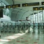 Zona de salidas internacional del aeropuerto de Valencia