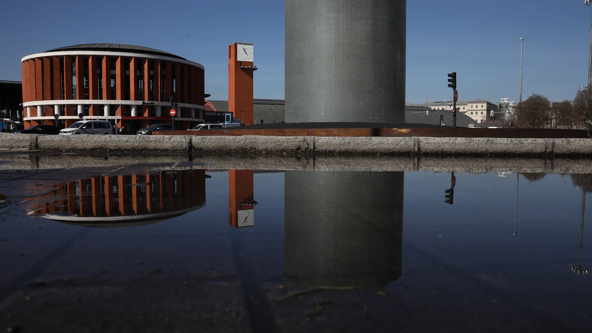 El monumento en homenaje a las víctimas del 11-M de la estación de tren de Atocha