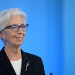 Christine Lagarde, presidenta del BCE, en su comparecencia del pasado jueves