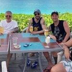 Messi y su padre en Punta Cana