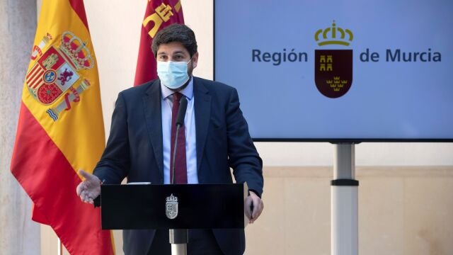 El presidente de la Comunidad de Murcia Fernando López Miras