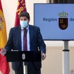 El presidente de la Comunidad de Murcia Fernando López Miras