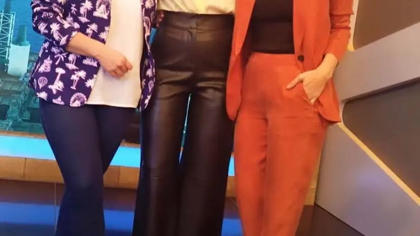 Tamara Falcó, Nuria Roca y Cristina Pardo en 'El Hormiguero'.