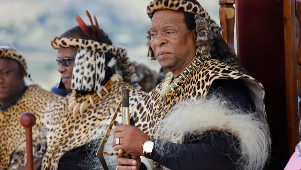 El rey zulú Goodwill Zwelithini, en una imagen de enero de 2019