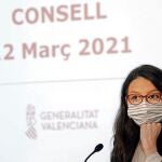 La vicepresidenta y Portavoz del Gobierno valenciano, Mónica Oltra