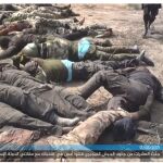 LOs terroristas alinearon los cadáveres antes de fotografiarlos