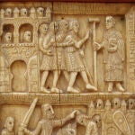 Detalle de la arqueta de San Millán de la Cogolla, contemporánea a la época de Alfonso VI
