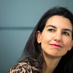 Entrevista a Rocio Monasterio en la sede nacional de Vox en Madrid.