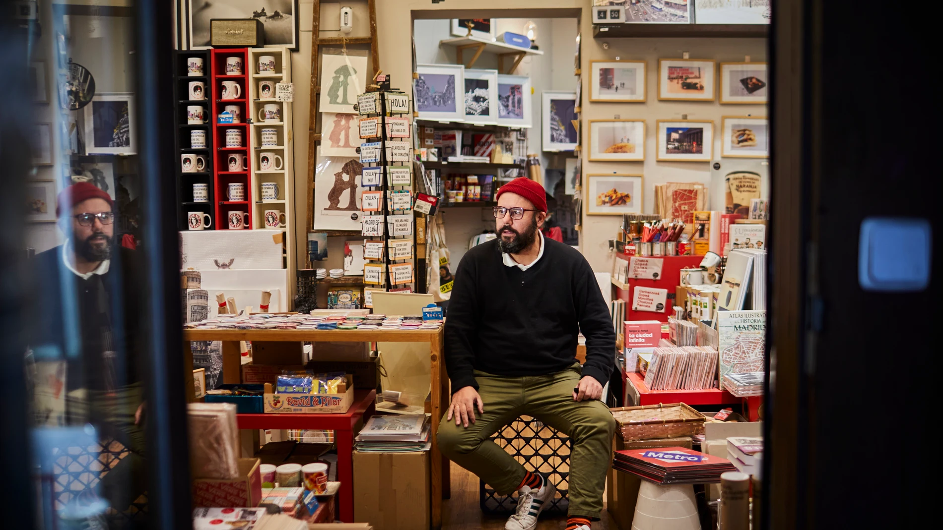 Una tienda de recuerdos en Madrid