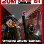 Cartel de la convocatoria de la manifestación del sábado