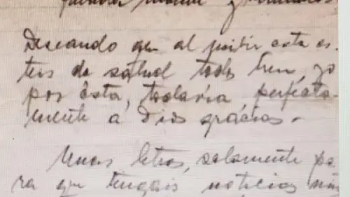 Carta que Ponte Anido mandó a su familia desde Rusia