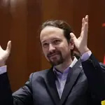 El aún vicepresidente del Gobierno segundo, Pablo Iglesias