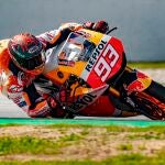 Marc Márquez ha entrenado por primera vez con una moto grande tras superar su lesión en el húmero