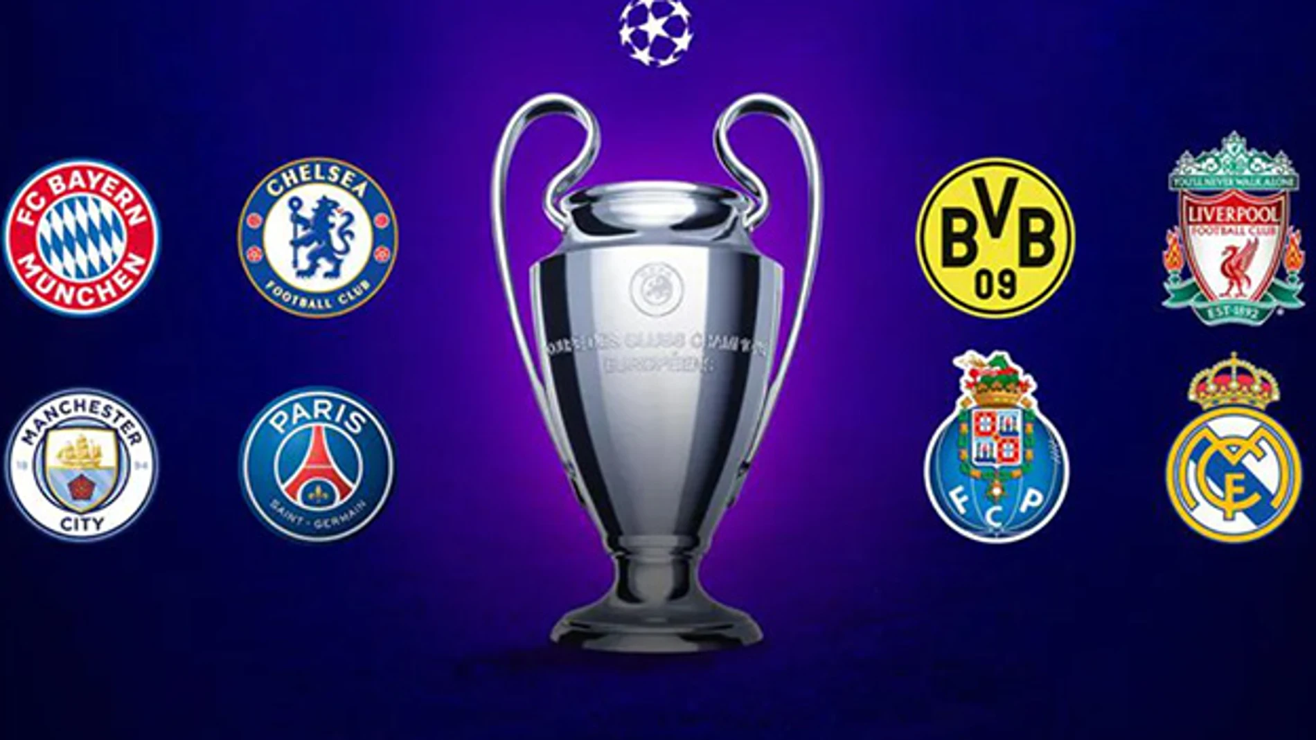 Los ocho equipos clasificados para cuartos de final de la Champions.