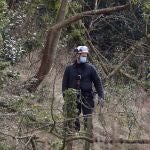 La Policía británica rastrea este jueves la zona de Western Heights en Dover