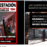 Uno de las convocatorias publicadas en las redes sociales