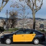 Imagen de un taxi de Barcelona