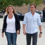 LA EX TENISTA ARANTXA SANCHEZ VICARIO Y SU MARIDO JOSEP SANTACAN DURANTE EL ENTIERRO DE ALVARO BULTO29/08/2013BARCELONA