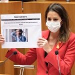 María Montero, procuradora de Cs en una de sus intervenciones en el Pleno