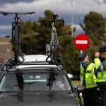 Control de trafico de la Guardia Civil a la altura de Ocaña en la Autovia de Andalucía A-4