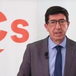 El líder de Cs en Andalucía, Juan Marín