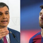 Pedro Sánchez y Messi