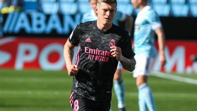 Toni Kroos, en Balaídos