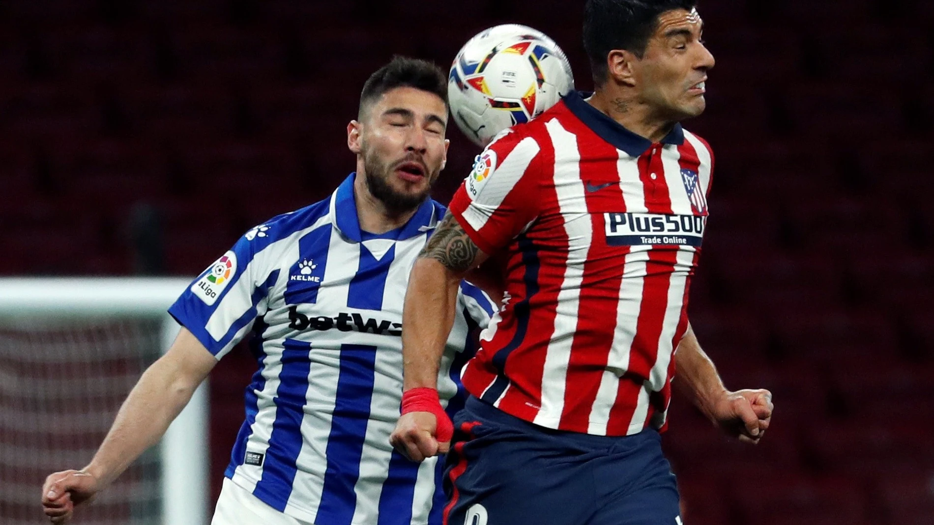 Luis Suárez con el Atlético de Madrid.