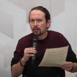 Imagen del secretario general de Podemos y vicepresidente segundo del Gobierno, Pablo Iglesias