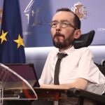 El portavoz de Unidas Podemos en el Congreso, Pablo Echenique.