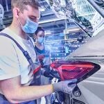 Producción de un modelo de Audi en Alemania