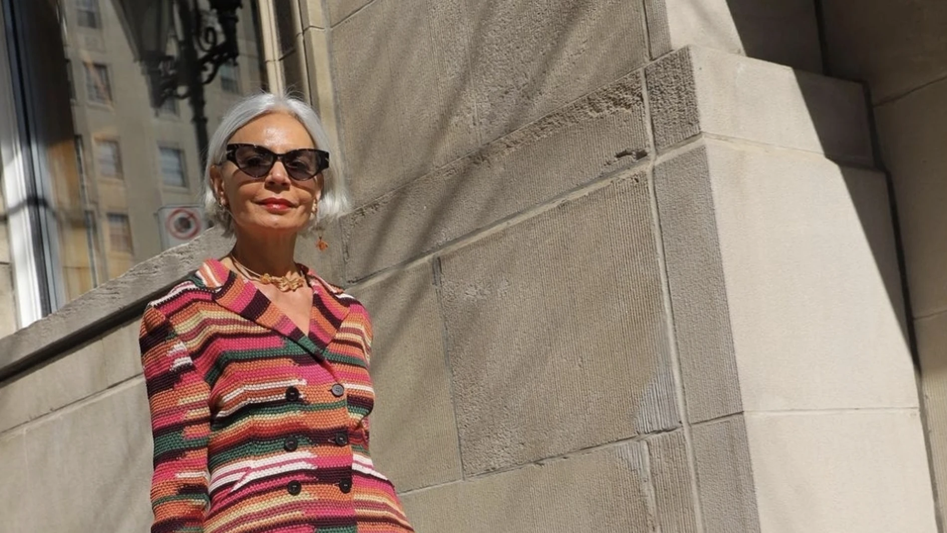 Grece Ghanem con pantalones en color rosa. /Instagram @greceghanem