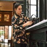Vicky Martín Berrocal con kimono de Zara.