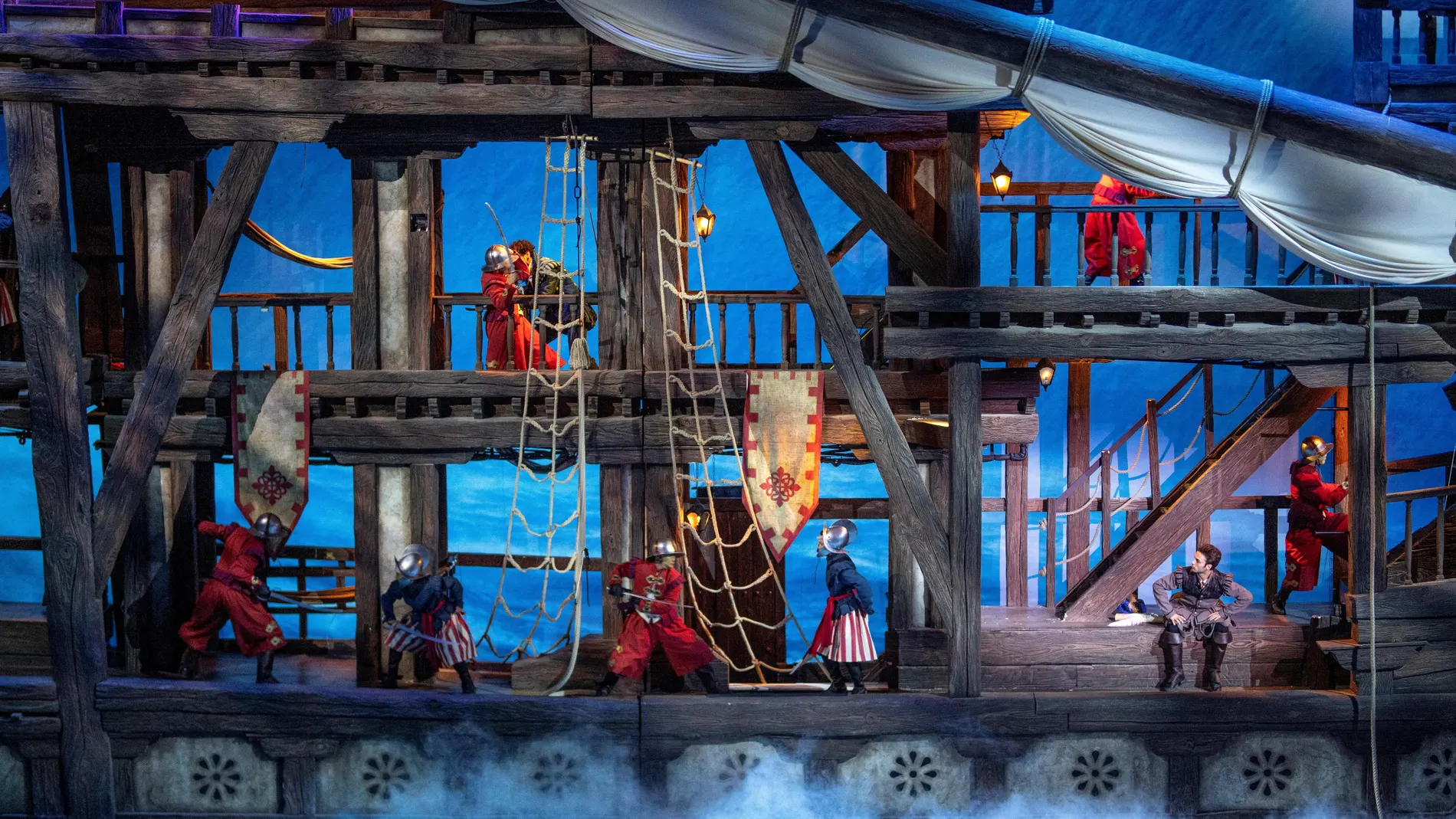 Vista de uno de los espectáculos de Puy du Fou q