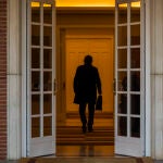 Llegada de Pablo Iglesias al edificio del Consejo de Ministros que se reúne por primera vez desde la formación del Gobierno de Coalición presidido por Pedro Sánchez