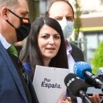 La diputada por Granada y portavoz adjunta del Grupo Parlamentario Vox, Macarena Olona. EFE/Miguel Ángel Molina