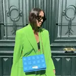 Laura Eguizabal con look que combina verdes y azules/ Instagram @laura_eguizabal